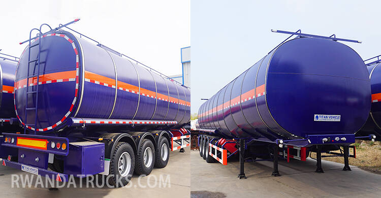 Tri Axle 45000L Fuel Tanker | Fuel Semi Trailer will be sent to Rwanda