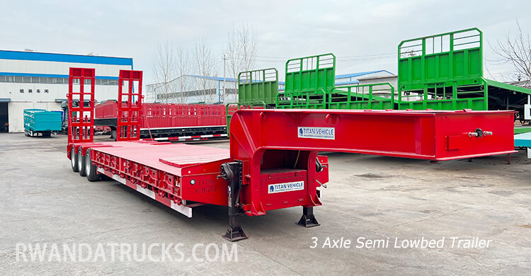 3 Axle Lowbed Trailer for Sale in Gisenyi Rwanda