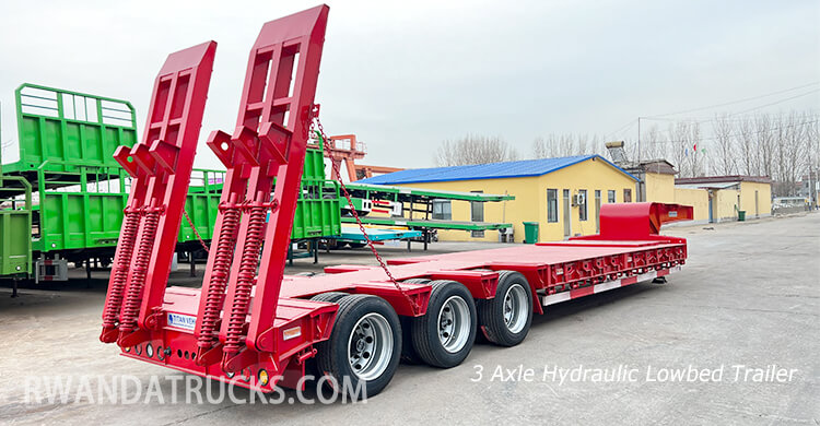 3 Axle Lowbed Trailer for Sale in Gisenyi Rwanda