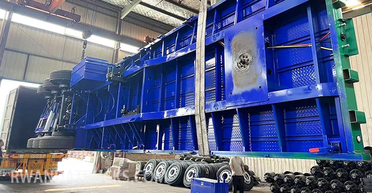 3 Axle 40ft Flatbed Container Trailer for Sale in Butare Rwanda