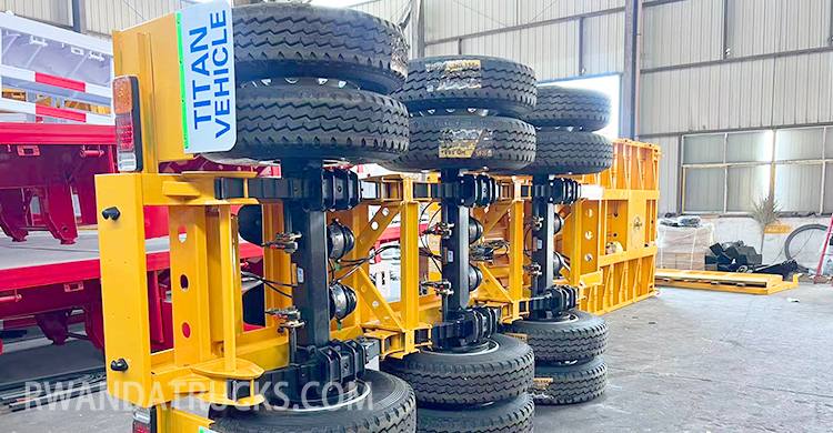 3 Axle Semi Trailer Flat Bed Trailer | Flat Bed Semi Trailer for Sale in Rwanda