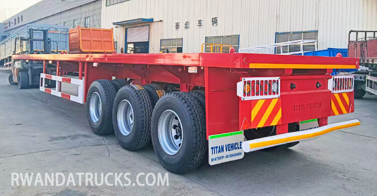40 Ft Flatbed Truck Trailer for Sale in Rwanda
