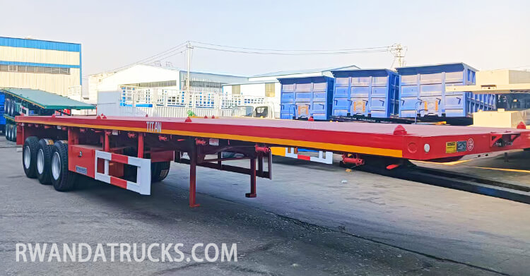 40 Ft Flatbed Truck Trailer for Sale in Rwanda
