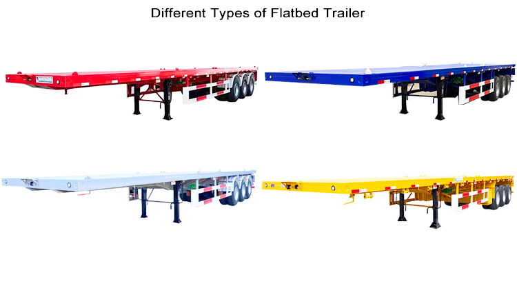 2 3 4 Axle 20ft 40ft Flatbed Container Semi Trailer for Sale in Rwanda