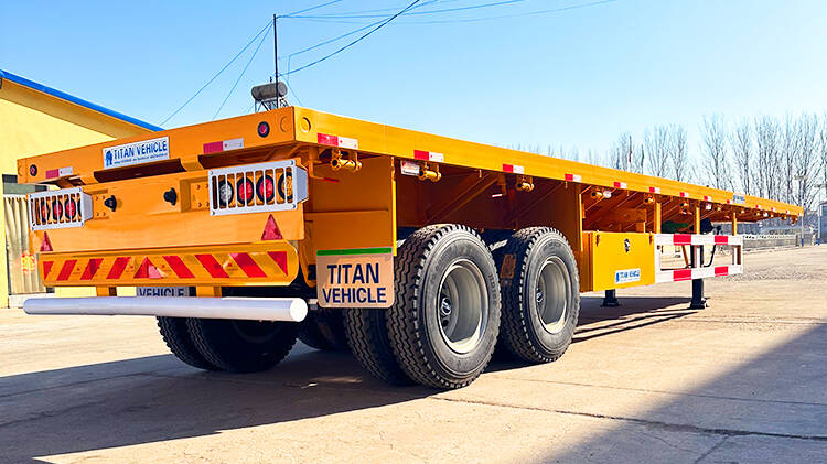 2 Axle 40 Foot Flat Bed Semi Trailer for Sale Near Me in MICD