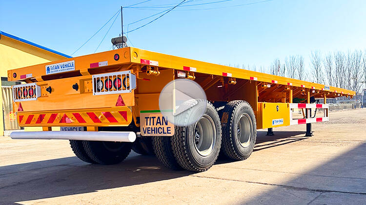2 Axle 40 Foot Flat Bed Semi Trailer for Sale Near Me in MICD