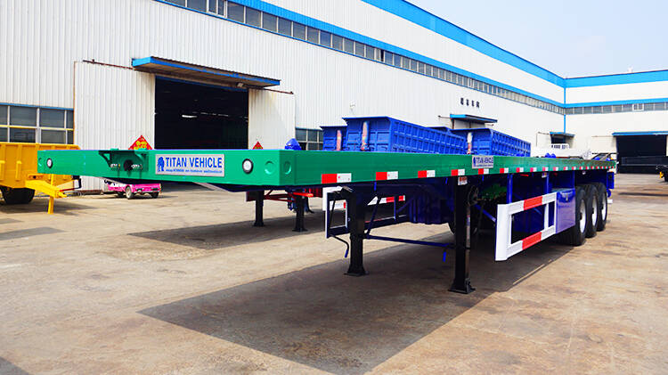3 Axle 40 Foot Trailer Price | 40 Foot Flatbed Trailer for Sale in MICD