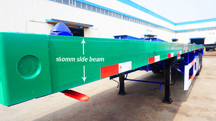 3 Axle 40 Foot Trailer Price | 40 Foot Flatbed Trailer for Sale in MICD