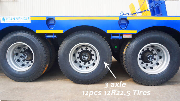 40 Feet 3 Axle Low Bed Trailer Truck for Sale in Rwanda