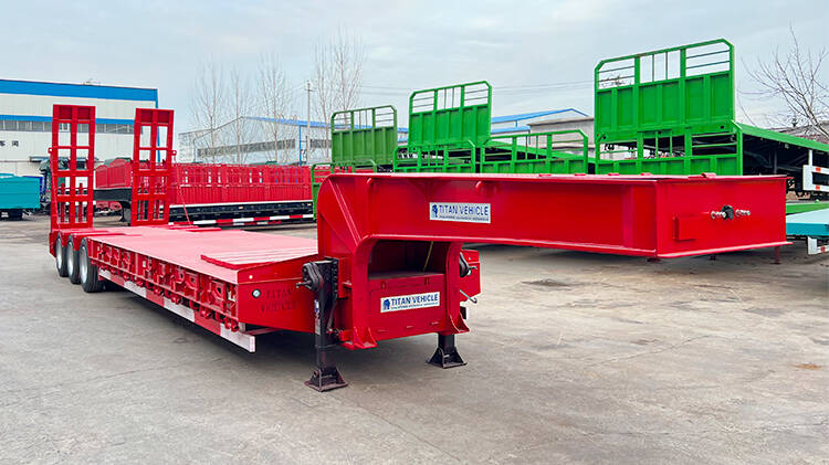 60 Ton 3 Axle Lowbed Trailer for Sale in MICD Rwanda