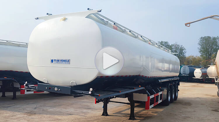 Tri Axle 45000L Fuel Tanker Trailer for Sale Price in Rwanda