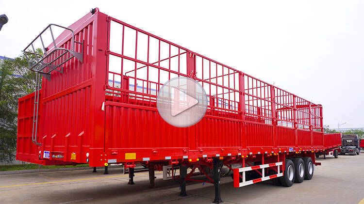3 Axle Fence Trailer | Fence Cargo Trailer for Sale Cost in Rwanda
