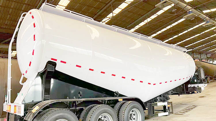 3 Axle Bulk Cement Tanker Trailer for Sale in Kigali Rwanda