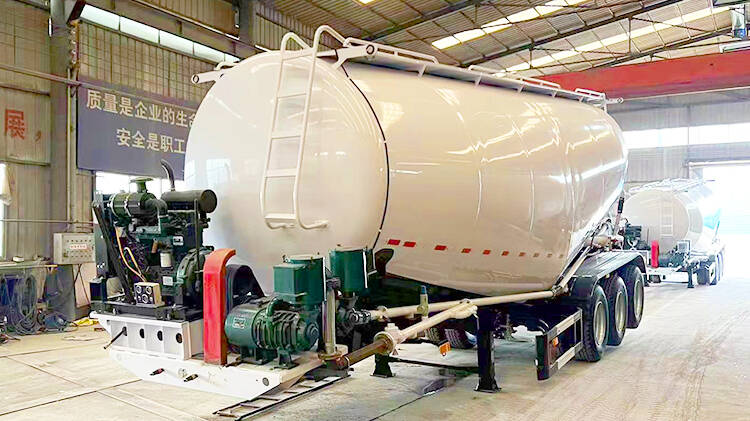3 Axle Bulk Cement Tanker Trailer for Sale in Kigali Rwanda