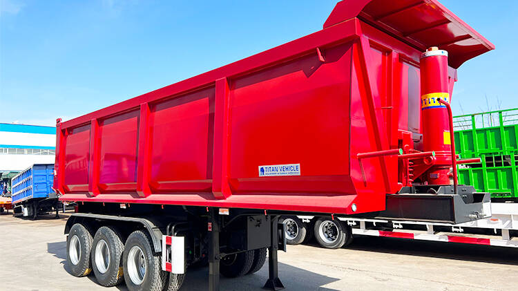 3 Axle Heavy Duty Dump Trailer for Sale Manufacture in Rwanda