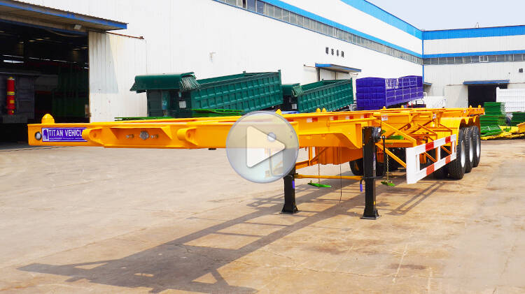 3 Axle 40ft Container Skeletal Trailer for Sale in Rwanda