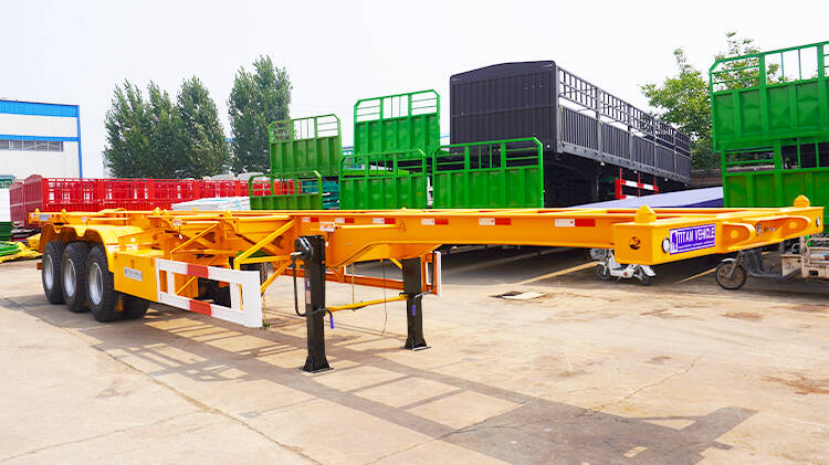 3 Axle 40ft Container Skeletal Trailer for Sale in Rwanda