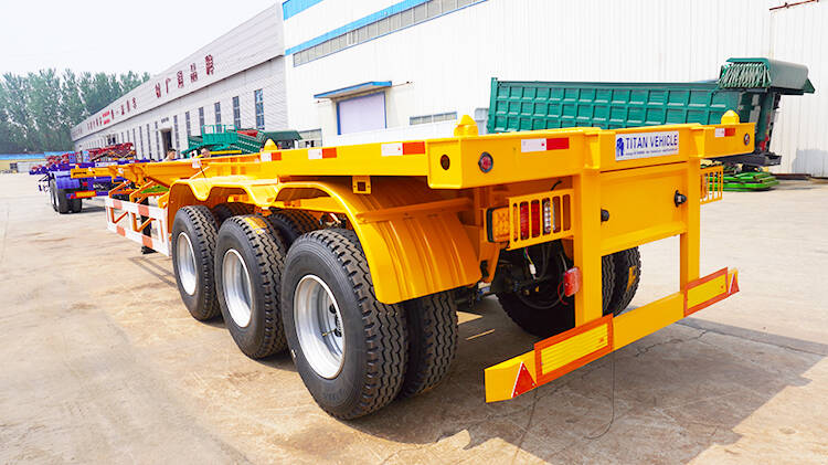 3 Axle 40ft Container Skeletal Trailer for Sale in Rwanda