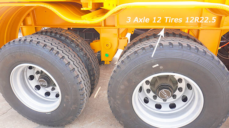 3 Axle 40ft Container Skeletal Trailer for Sale in Rwanda
