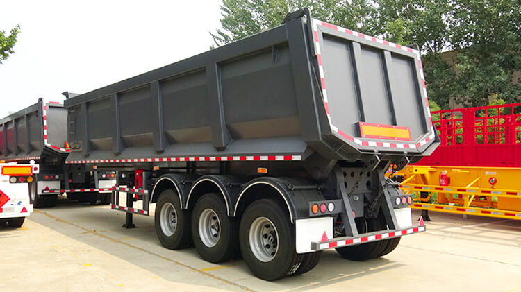 Tri Axle 35cbm Dumper Trailer for Sale in Kigali Rwanda