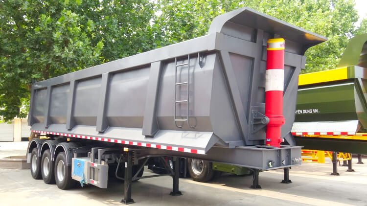 Tri Axle 35cbm Dumper Trailer for Sale in Kigali Rwanda