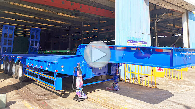 CIMC 4 Axle Low Bed Truck for Sale Price in Rwanda