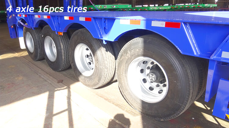 CIMC 4 Axle Low Bed Truck for Sale Price in Rwanda