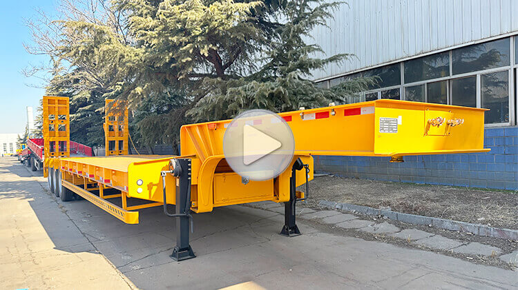 CIMC 3 Axle 80ton Low Bed Trailer for Sale Price in MICD Rwanda