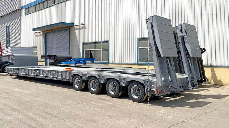 4 Line 8 Axle Low Bed Trailer for Sale Price in Rwanda