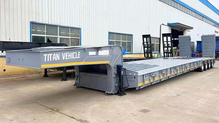 4 Line 8 Axle Low Bed Trailer for Sale Price in Rwanda