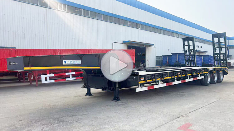 3 Axle Semi Low Bed Trailer for Sale in Rwanda