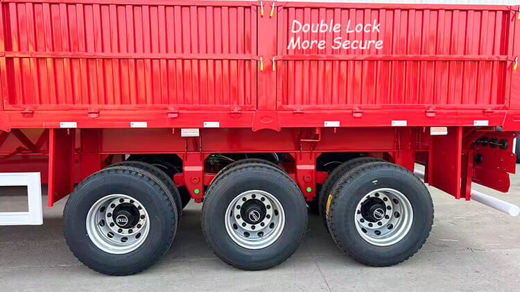 3 Axle 60ton Dropside Trailers for Sale in Kigali Rwanda