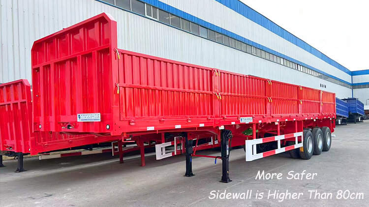 3 Axle 60ton Dropside Trailers for Sale in Kigali Rwanda