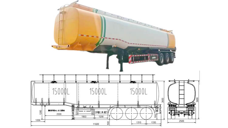 45000 Liters Diesel Tanker for Sale Price in Kigali, Rwanda