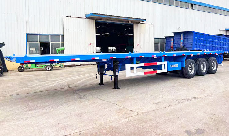 Three Axle Flatbed Semi Trailer | Flat Bed Trailer for Sale in Kigali Rwanda