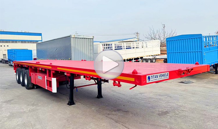 3 Axle Flatbed Trailer | 40 Foot Flatbed Trailer for Sale in Rwanda