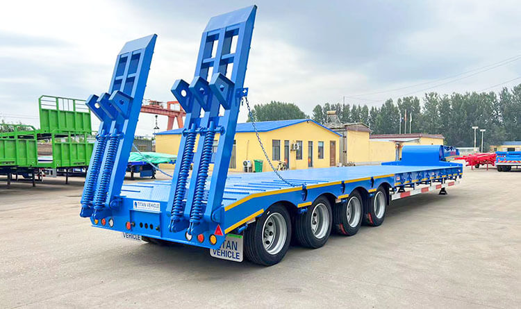 100 Ton Low Bed Trailer | 4 Axle Low Bed Trailer Price in Rwanda