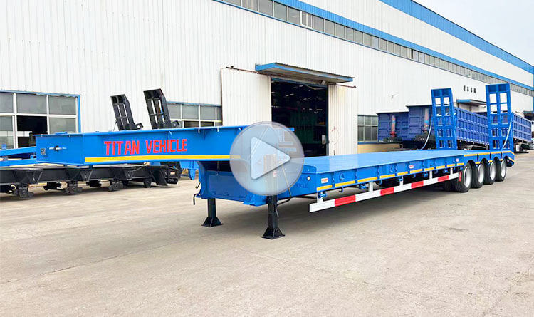 100 Ton Low Bed Trailer | 4 Axle Low Bed Trailer Price in Rwanda