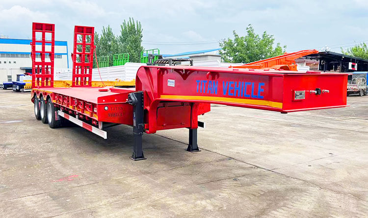 3 Axle Low Bed Trailer for Sale | Low Bed Trailer Truck for Sale in Rwanda