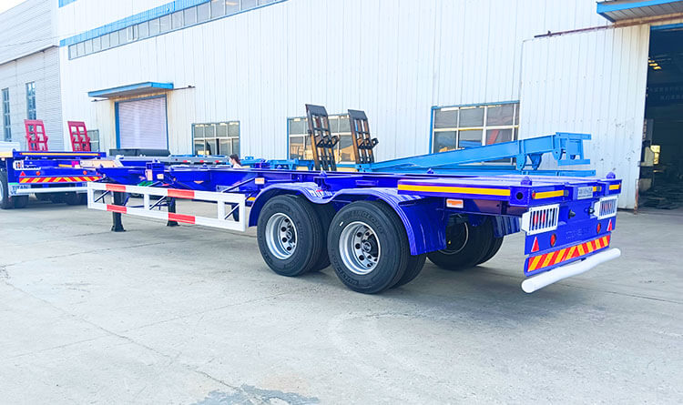 2 Axle 40ft Gooseneck Shipping Container Trailer for Sale in Kigali Rwanda