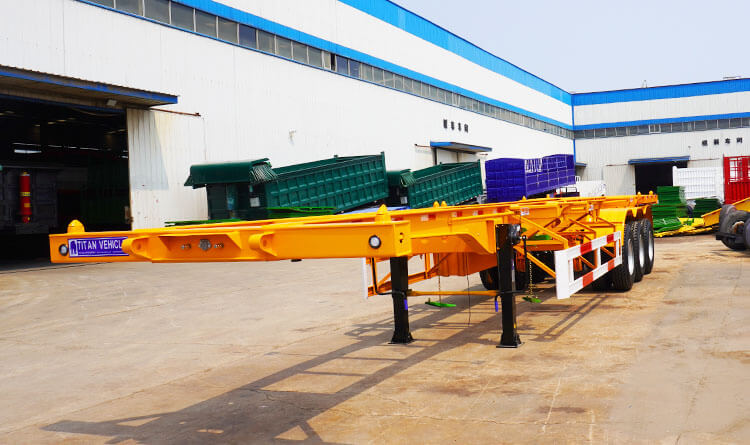 40 Ft Skeletal Semi Trailer | 3 Axle Skeletal Trailer for Sale in Rwanda