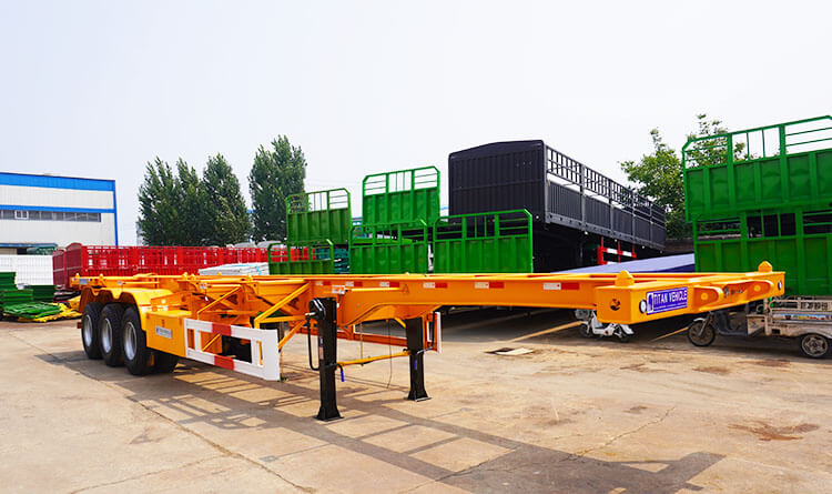 40 Ft Skeletal Semi Trailer | 3 Axle Skeletal Trailer for Sale in Rwanda