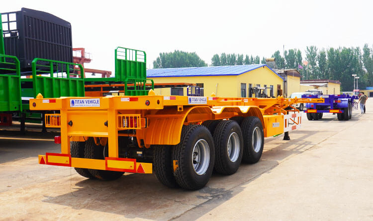 40 Ft Skeletal Semi Trailer | 3 Axle Skeletal Trailer for Sale in Rwanda