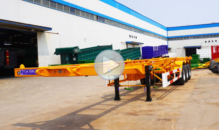 40 Ft Skeletal Semi Trailer | 3 Axle Skeletal Trailer for Sale in Rwanda
