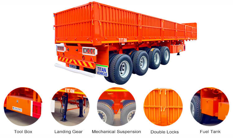Drop Side Trailer | Dropside Trailers for Sale in Kigali Rwanda