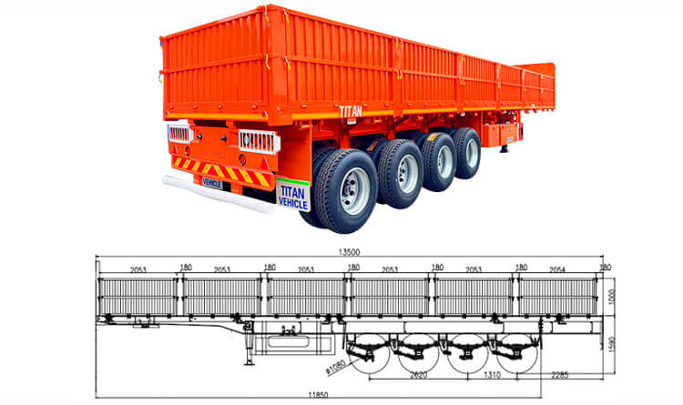 Drop Side Trailer | Dropside Trailers for Sale in Kigali Rwanda