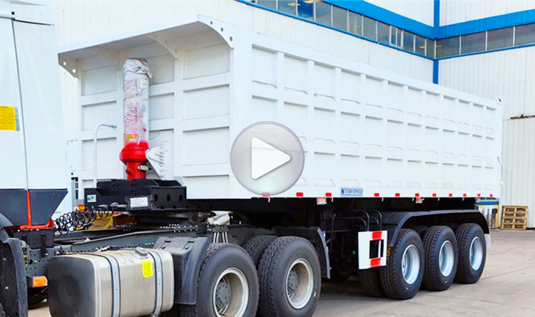 3 Axle Dump Semi Trailer | End Dump Trailers for Sale in Kigali Rwanda
