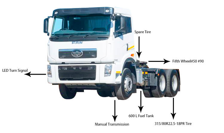 Faw 380hp J5N | Faw Tractor Truck for Sale in Kigali Rwanda