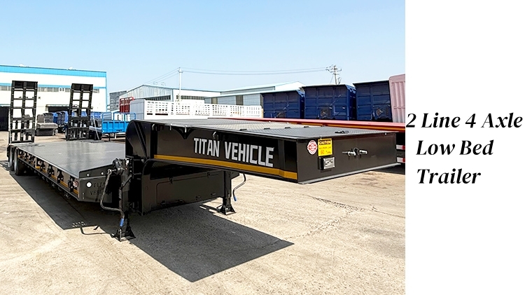 2 Line 4 Axle Low Loader Trailer for Sale in Rwanda
