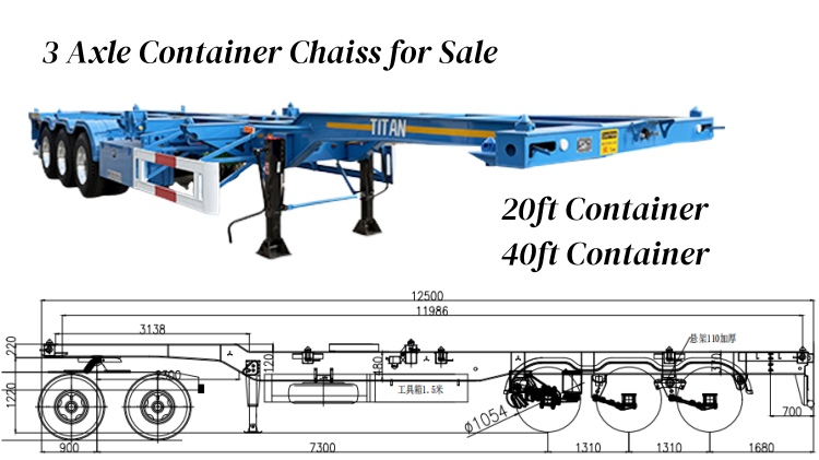 40 Foot Container Chassis for Sale in Rwanda